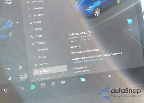 2022 Tesla Model Y Long Range Dual Motor All-Wheel Drive из США, поврежденный, VIN 7SAYGDEE3NA020326